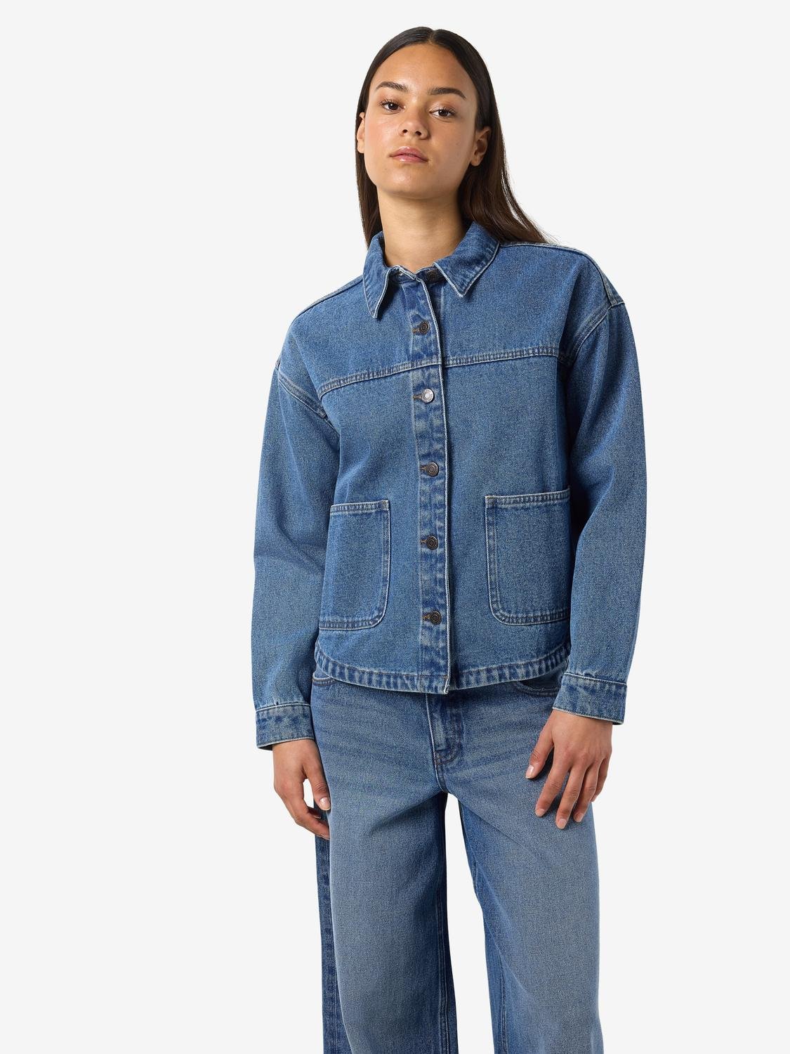 NMKETTIE Denim Jacket - Medium Blue Denim - VERO MODA & VILA Bergvik